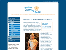 Tablet Screenshot of bedfordchildrenscenter.com